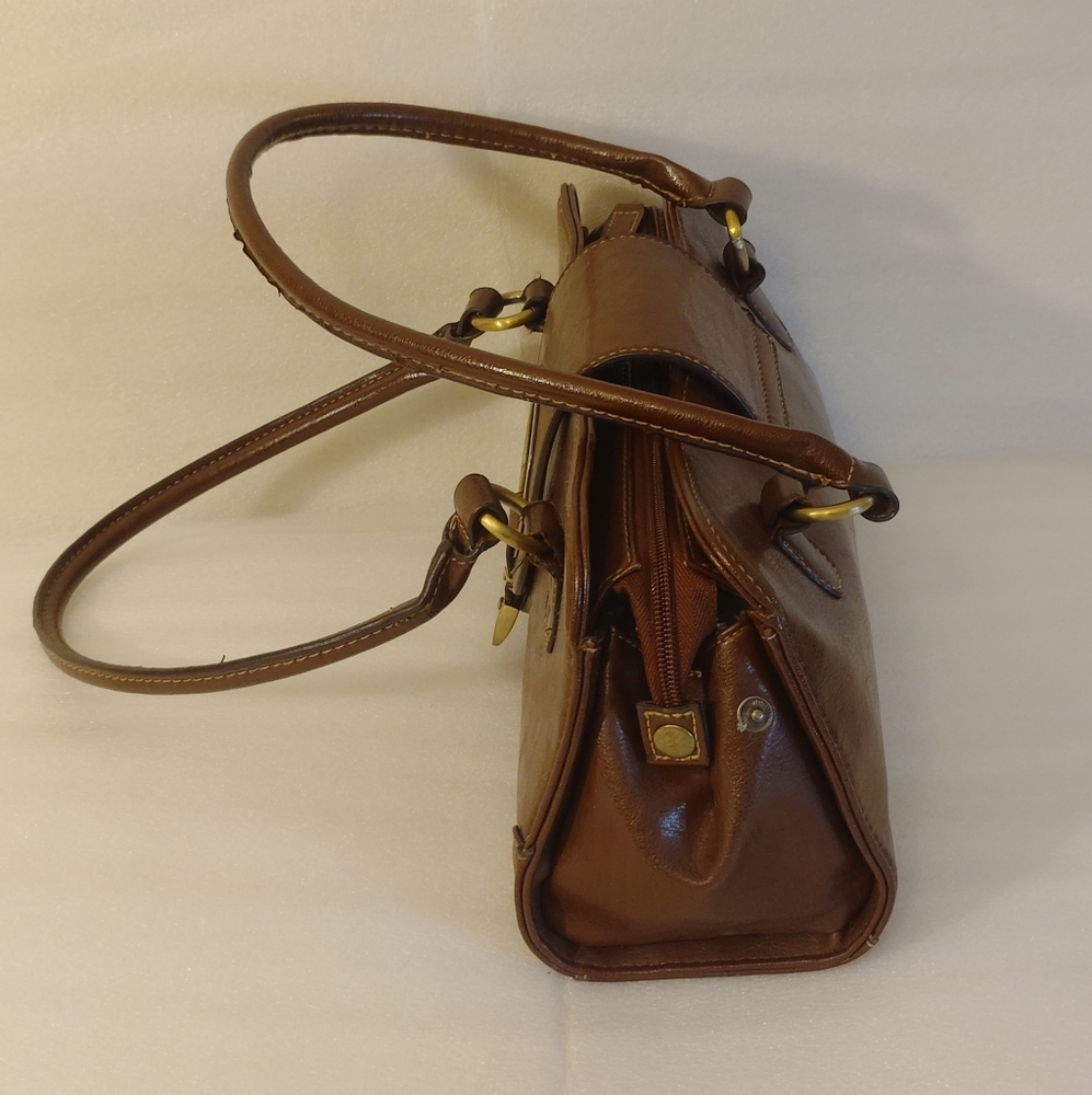 Vintage Handbag with Gold Accents - Picture 5 of 8